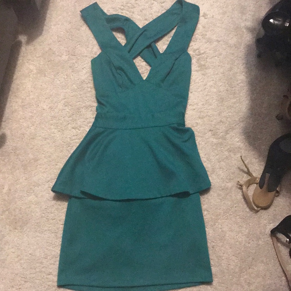Green Asos dress